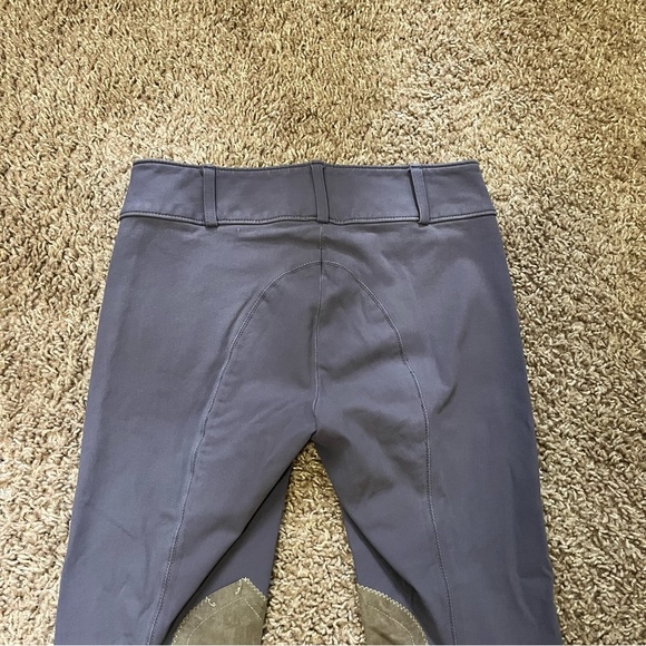 Girl’s Size 14 Purple Tailored Sportsman Knee Patch Horseback Riding Breeches - Picture 4 of 6